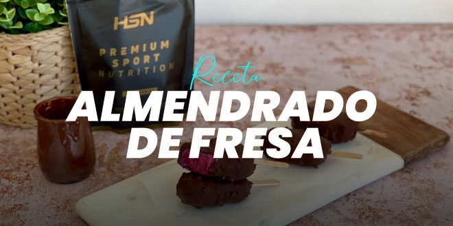 Helado Almendrado de Fresa