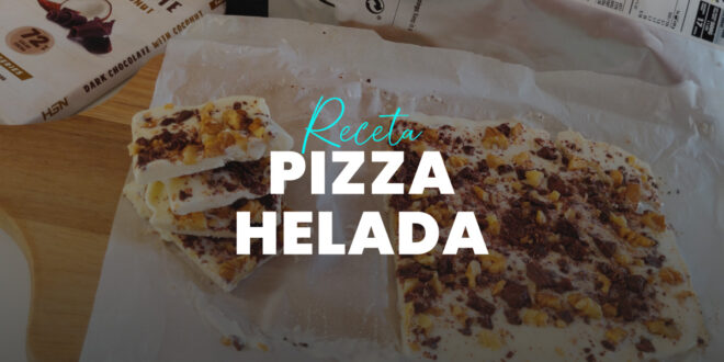 Pizza Helada de Yogur, Nueces y Whey Protein