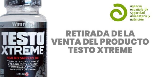 Retirada de la Venta Complemento Alimenticio: Testo Xtreme