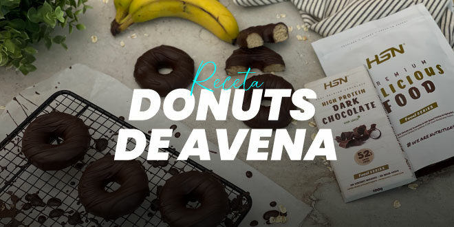Donuts de Avena cubiertos de Chocolate Donuts de Avena cubiertos de Chocolate