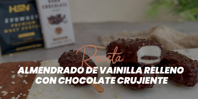 Helado Almendrado de Vainilla recubierto de Chocolate Crujiente Helado Almendrado de Vainilla recubierto de Chocolate Crujiente