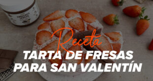 Tarta de fresas para San Valentín