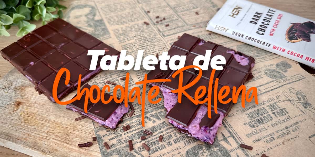 Tableta de Chocolate Rellena con Frutos Rojos