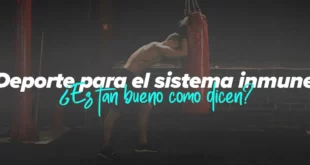 Deportista descansando después de un entrenamiento con un saco de boxeo