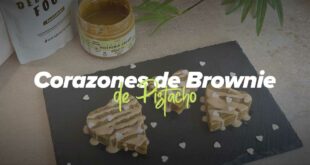 Corazones de Brownie de Pistacho