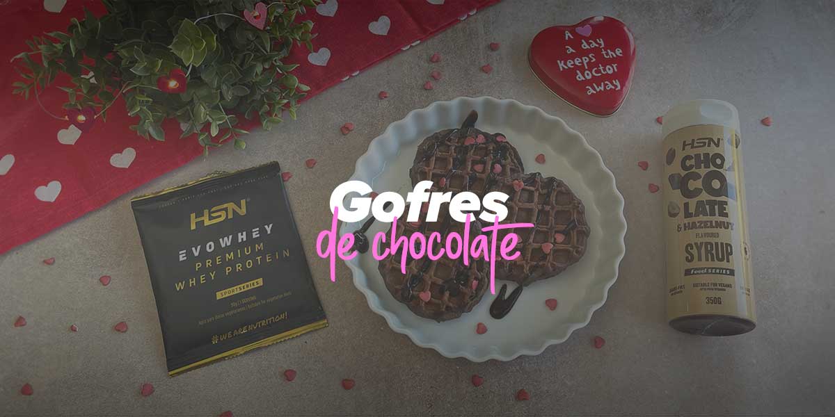 Gofres de Chocolate para San Valentín