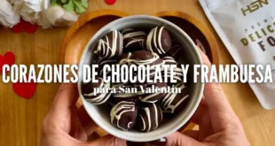 Corazones de Chocolate y Frambuesa