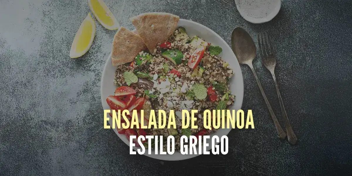 Ensalada de quinoa estilo griego Ensalada de quinoa estilo griego