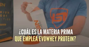 ¿Cuál es la materia prima de Evowhey Protein?
