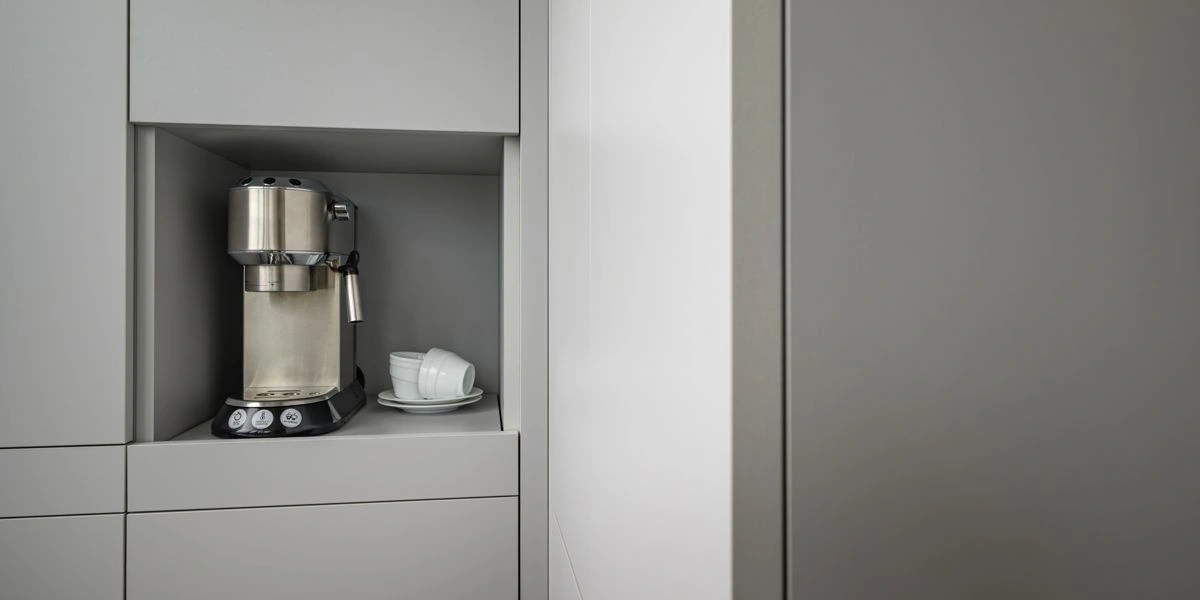 Cocina moderna con cajones sin humedad