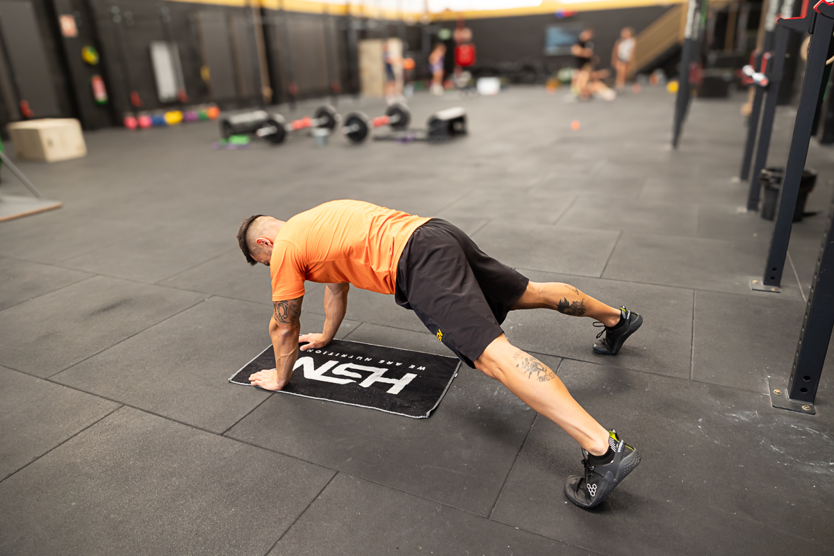 Planche pieds écartés