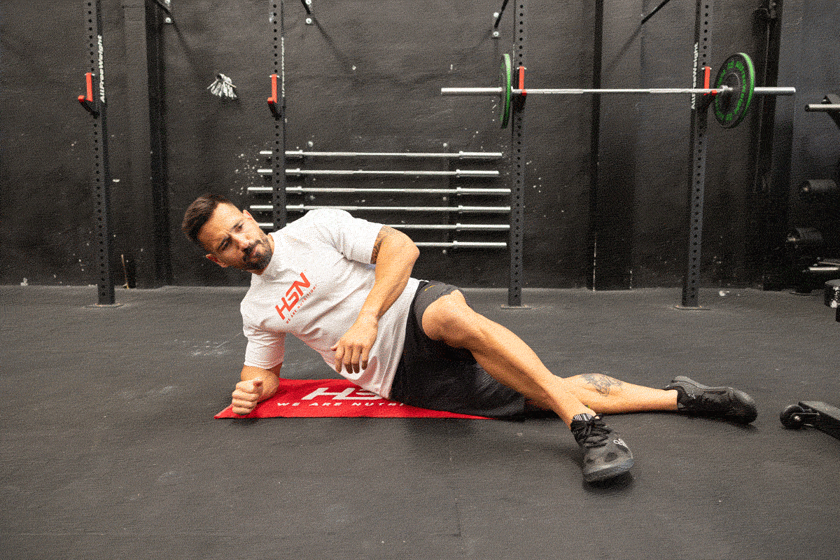 Elevación de pierna cruzada