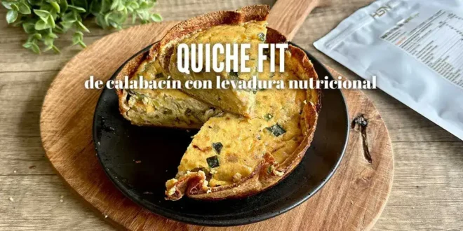 Quiche fit de calabacíon con levadura nutricional