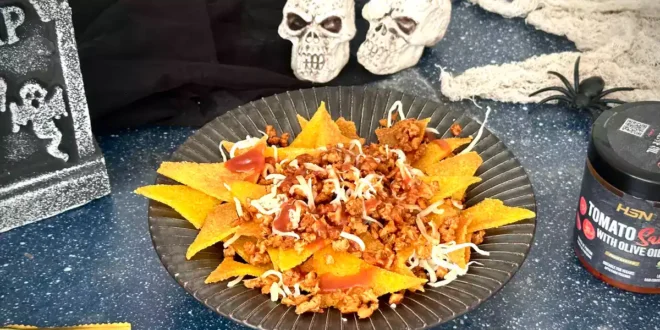 Nachos para Halloween monstruosamente deliciosos Nachos para Halloween monstruosamente deliciosos