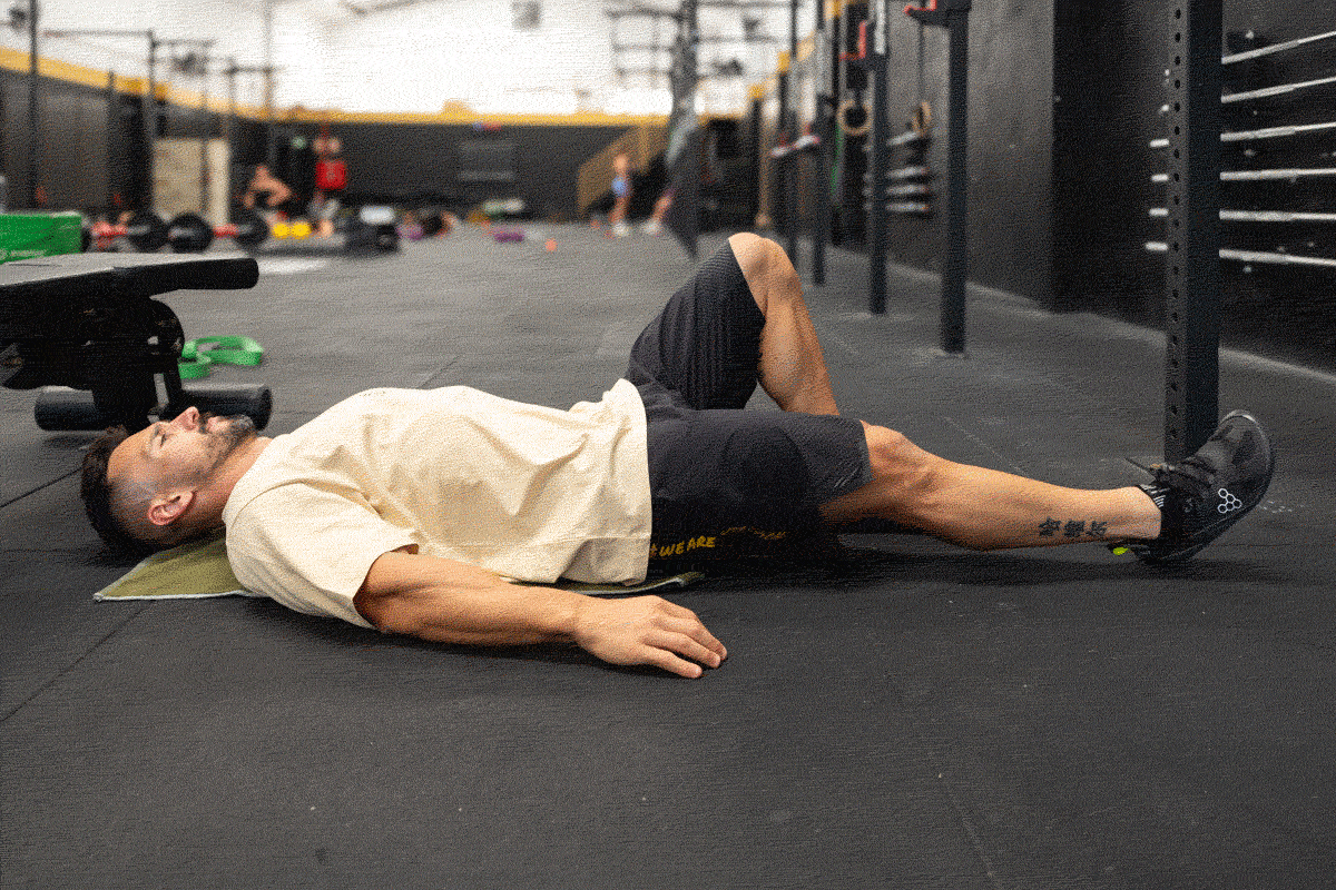 Ponte de glúteos a uma perna