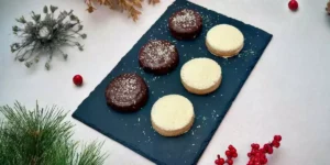 Nevaditos saludables de vainilla y chocolate para Navidad