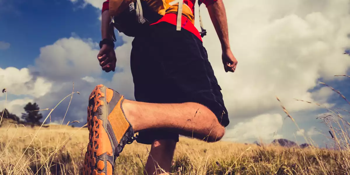 Sportif de trail running