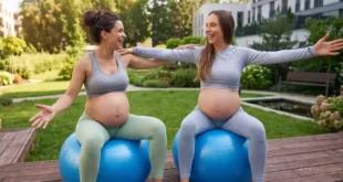 Ejercicios con pelota de pilates para embarazadas