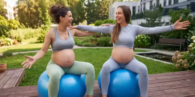 Ejercicios con pelota de pilates para embarazadas Ejercicios con pelota de pilates para embarazadas