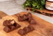 Chocolatinas crujientes rellenas de crema de avellanas