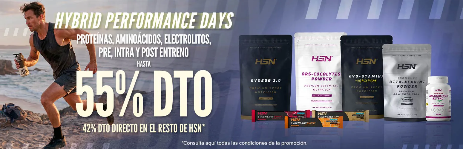 Hasta 55% DTO en Prote&iacute;nas, Amino&aacute;cidos, Electrolitos, Pre, Intra y Post Entreno