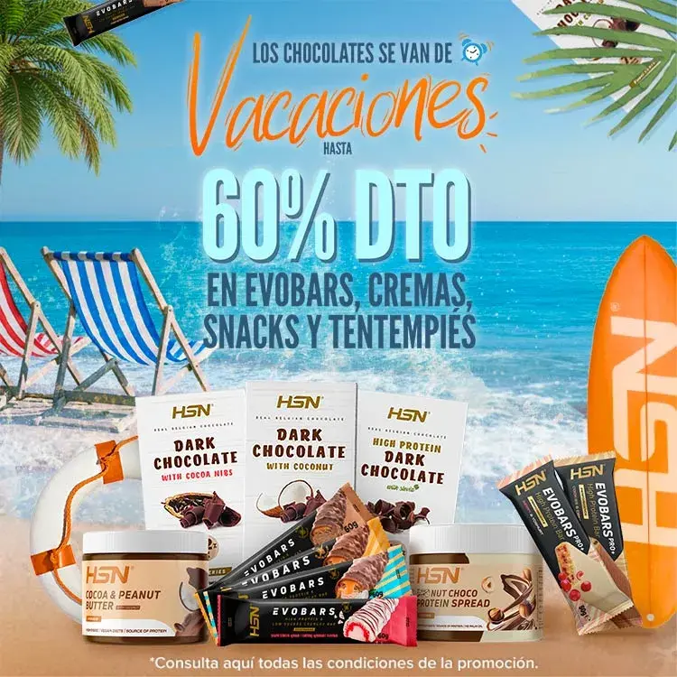 Hasta 60% DTO en Evobars, Cremas, Snacks y Tentempi&eacute;s
