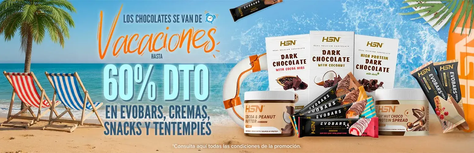 Hasta 60% DTO en Evobars, Cremas, Snacks y Tentempi&eacute;s