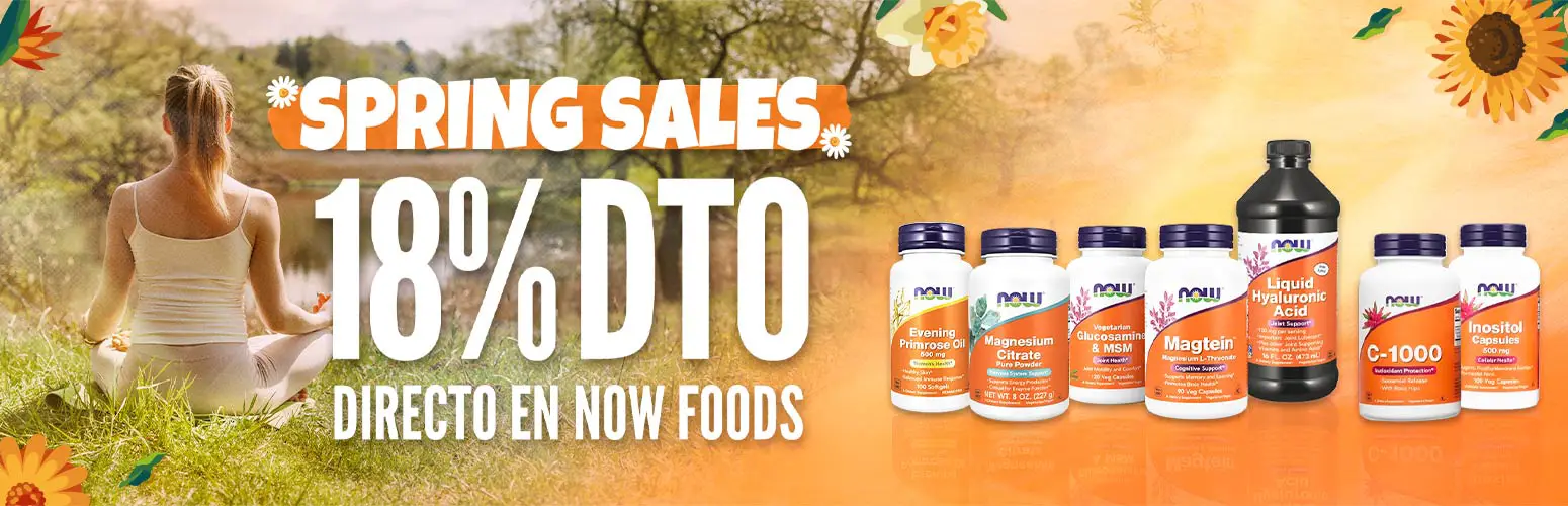 18% DTO Directo en Now Foods