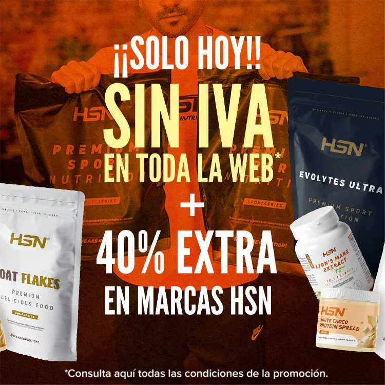 Sin IVA en Toda la Web + 40% DTO Extra en Marcas HSN