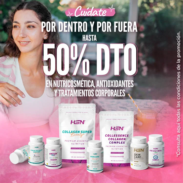 Hasta 50% DTO en Nutricosm&eacute;tica, Antioxidantes y Tratamientos Corporales