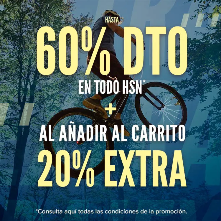 Hasta 60% DTO en Todo HSN + 20% DTO Extra