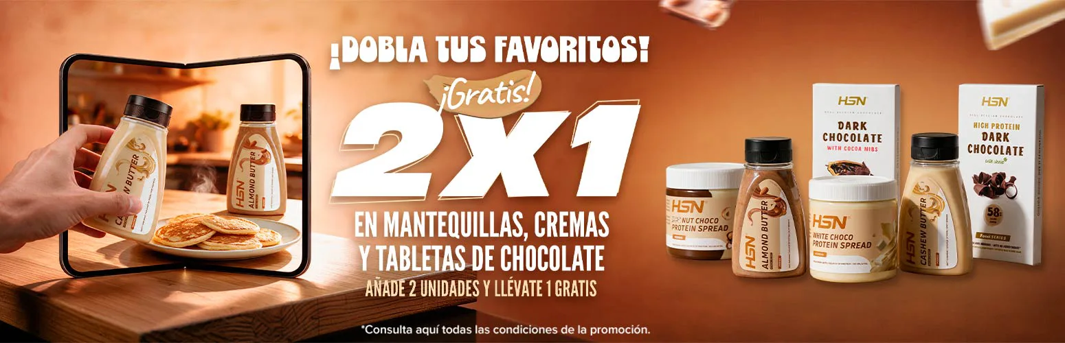 2x1 en Mantequillas, Cremas y Tabletas de Chocolate