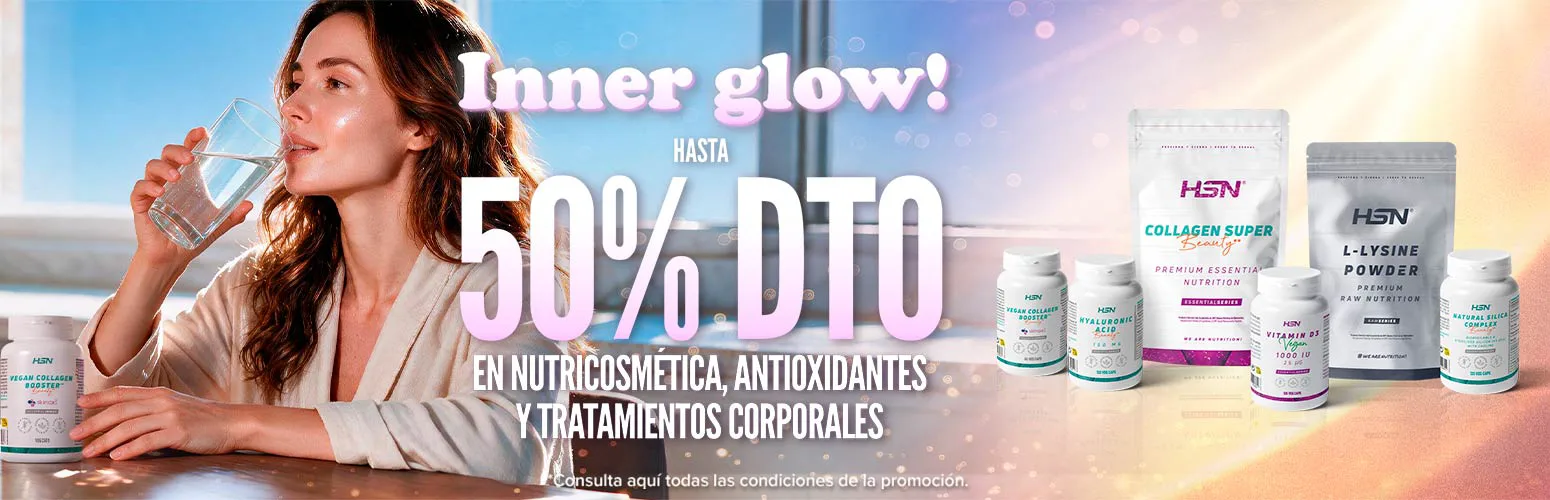 Hasta 50% DTO en Nutricosm&eacute;tica, Antioxidantes y Tratamientos Corporales