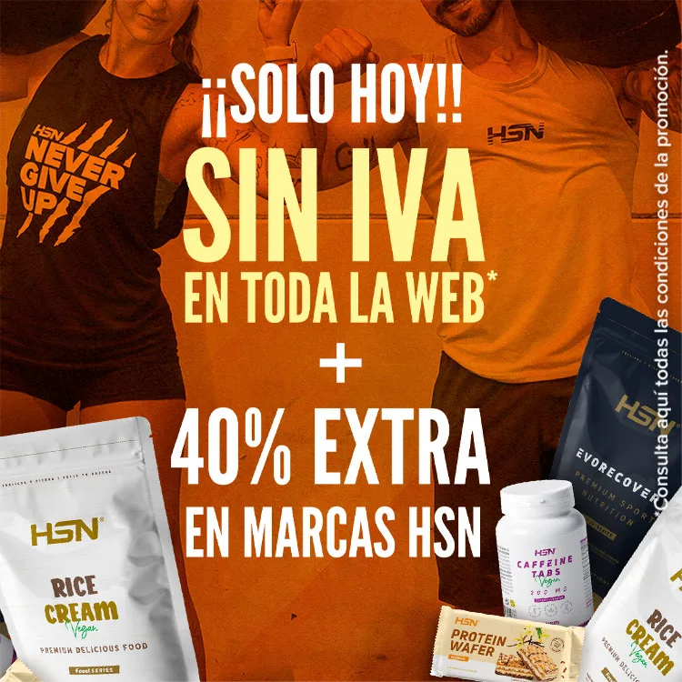 Sin IVA en Toda la Web + 40% DTO Extra en Marcas HSN