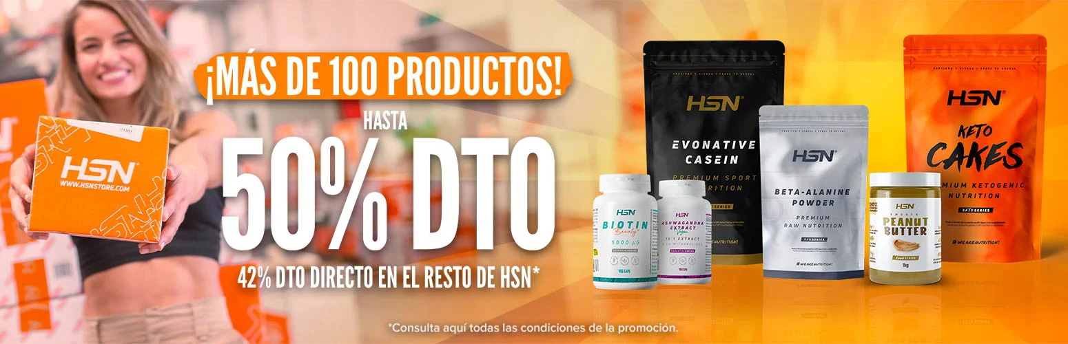 Hasta 50% DTO en M&aacute;s de 100 Productos