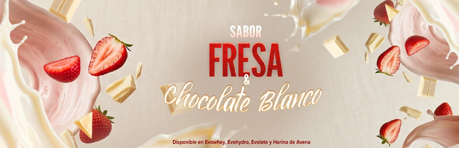Prueba nuestro sabor Fresa y Chocolate Blanco