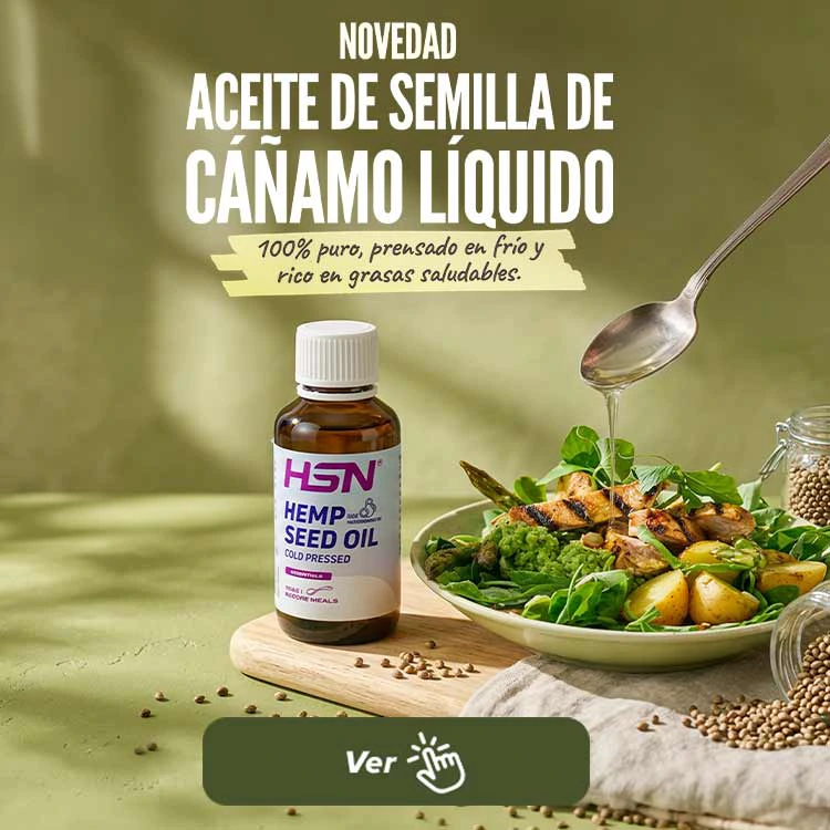 Aceite de semilla de c&aacute;&ntilde;amo l&iacute;quido de HSN