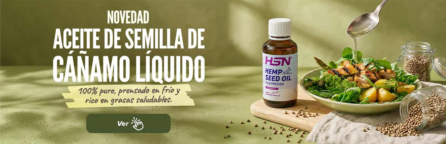 Aceite de semilla de c&aacute;&ntilde;amo l&iacute;quido de HSN