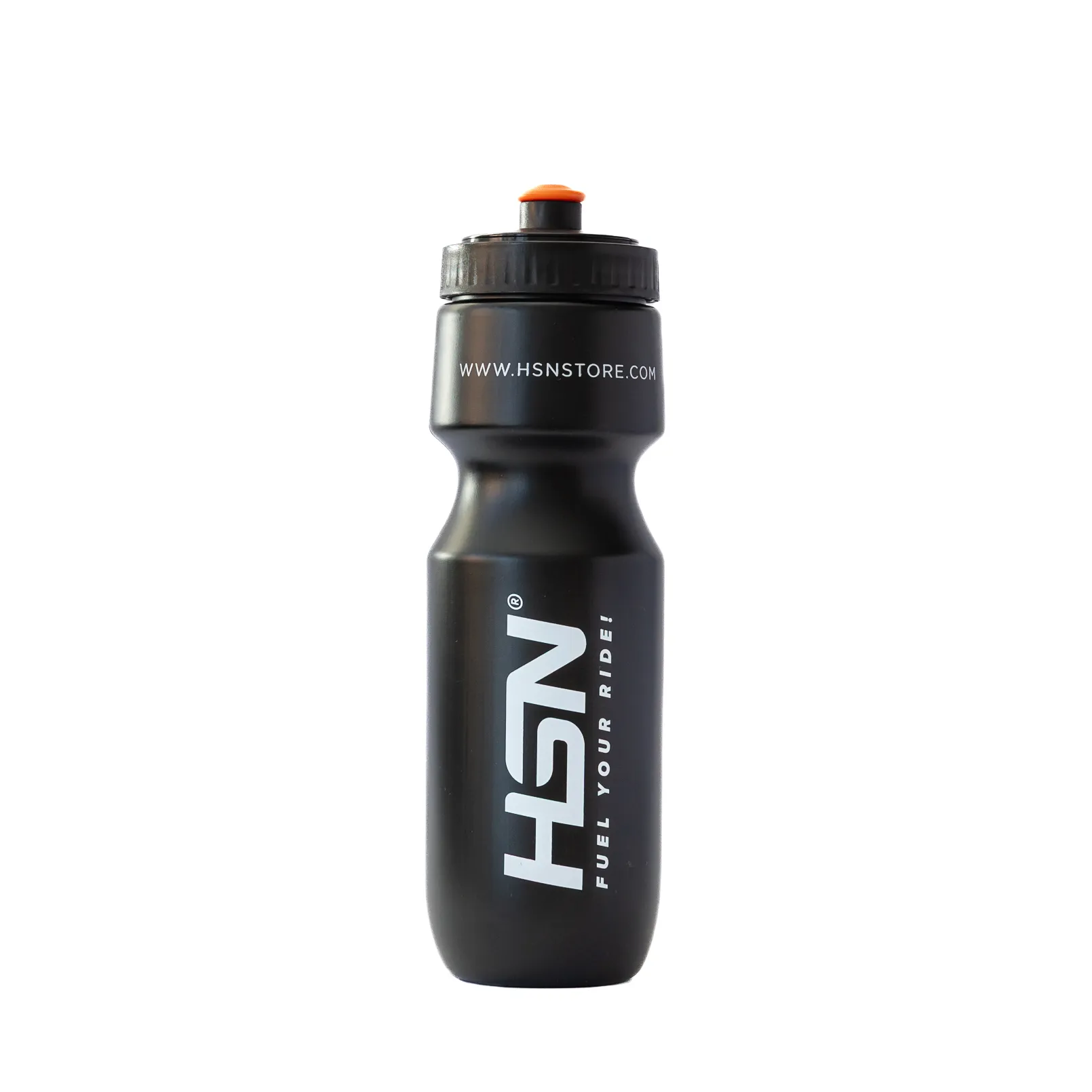 BIDÓN CICLISMO HSN 700ml  'FUEL YOUR RIDE' NEGRO Y BLANCO