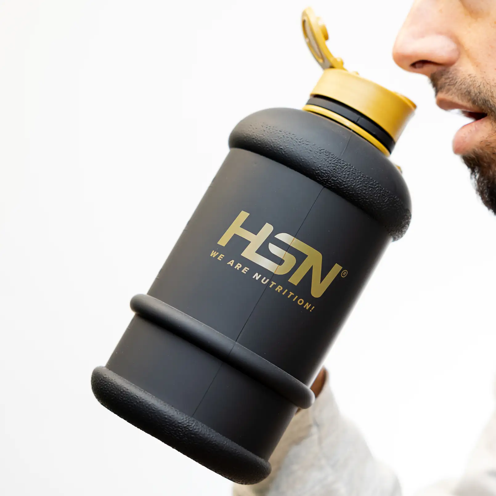 BIDÓN MINI HSN WE ARE NUTRITION! 1,3L NEGRO