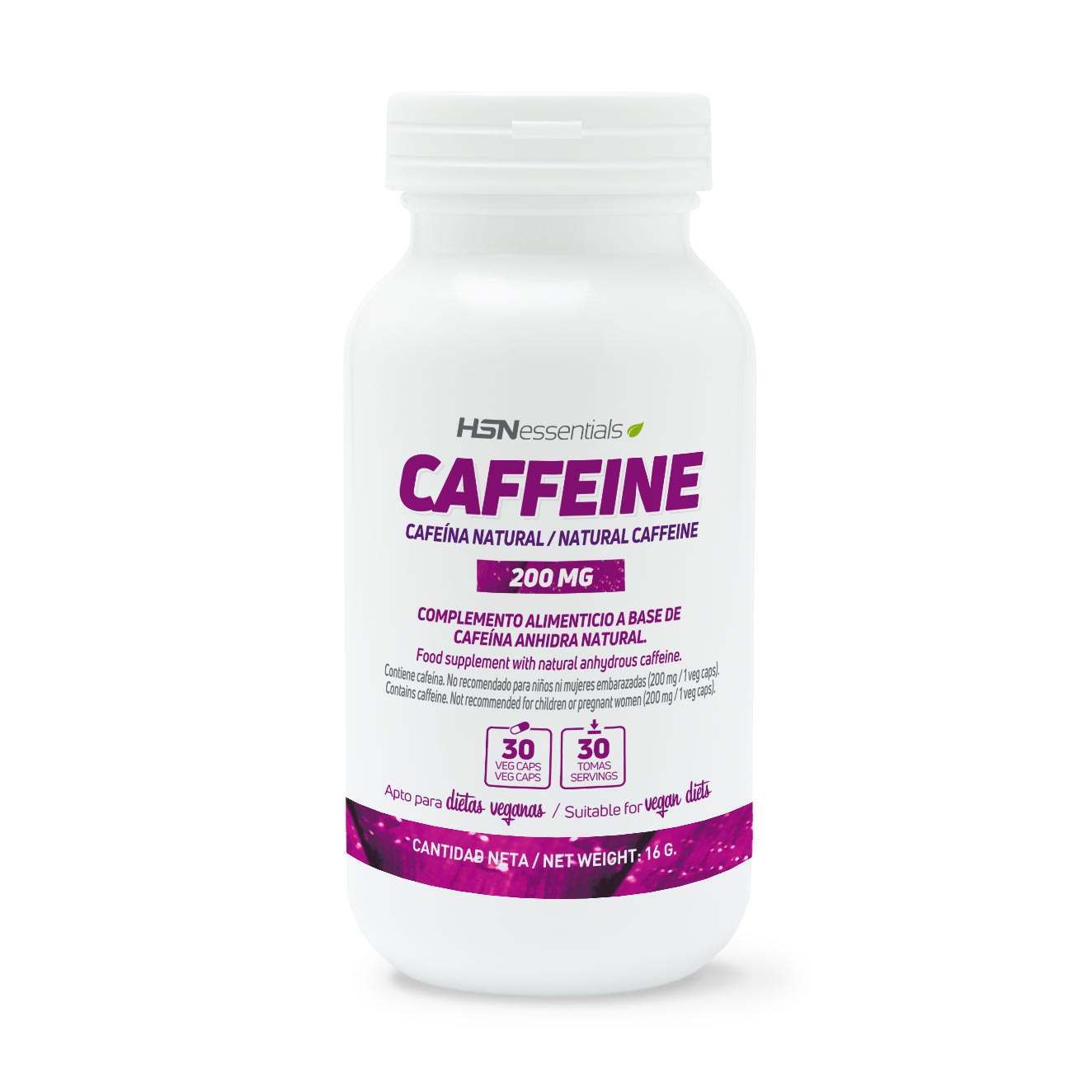 CAFEÍNA NATURAL 200mg - 30 veg caps