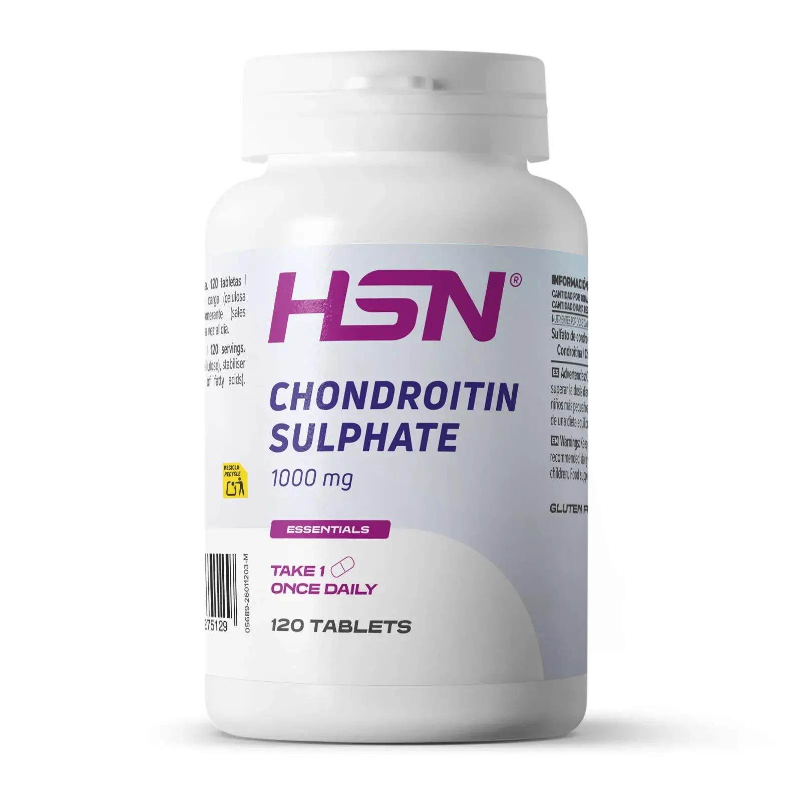 Sulfato de condroitina 1000mg - 120 tabletas