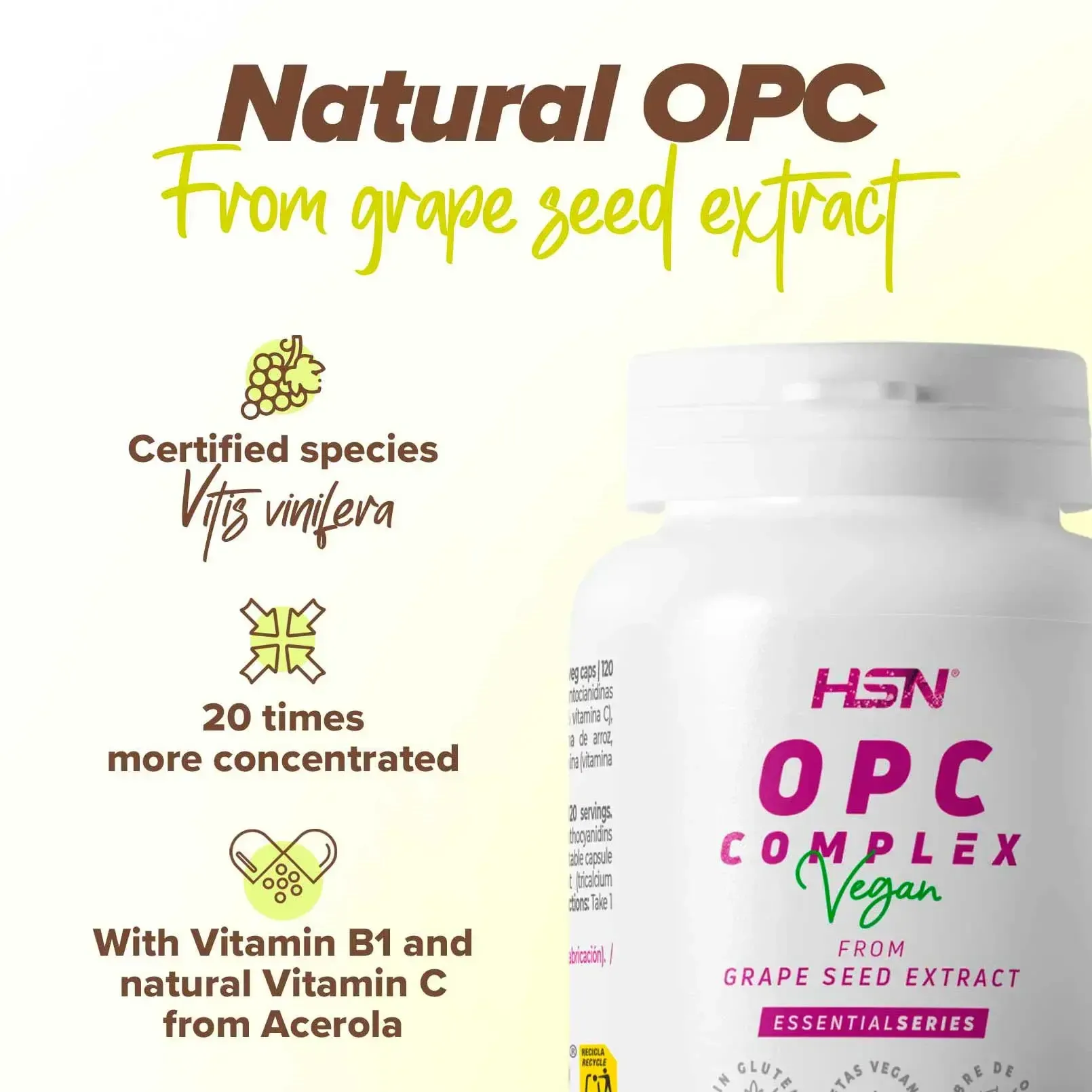 Grape Seed Extract in 300 mg Capsules (20:1)