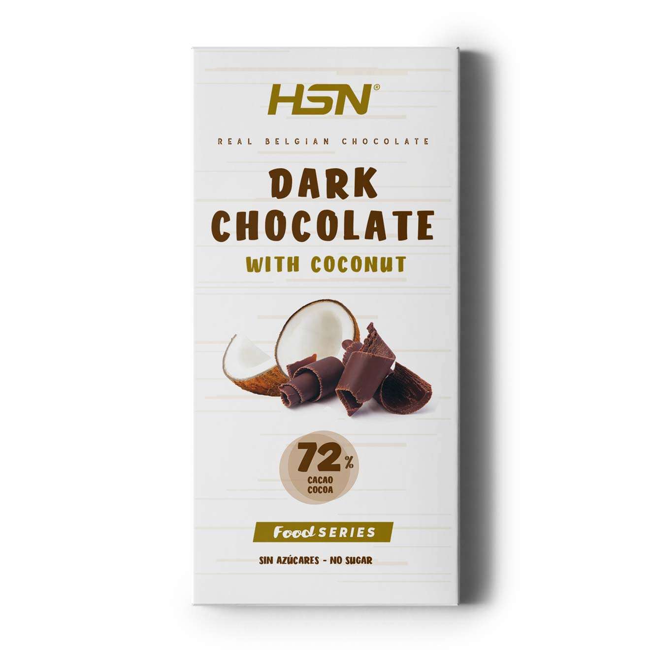DARK CHOCOLATE WITH COCONUT - SUGAR FREE