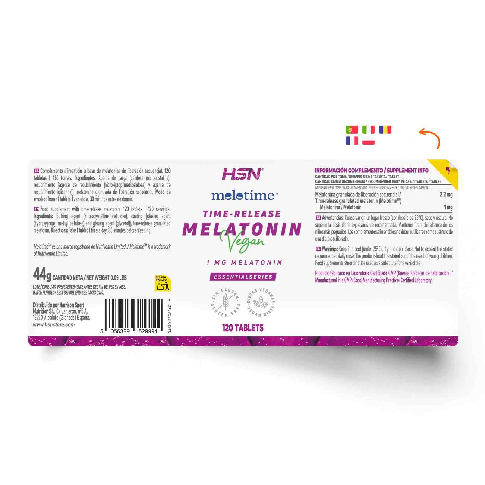 Melatonina de liberación secuencial (Melotime™) 1mg