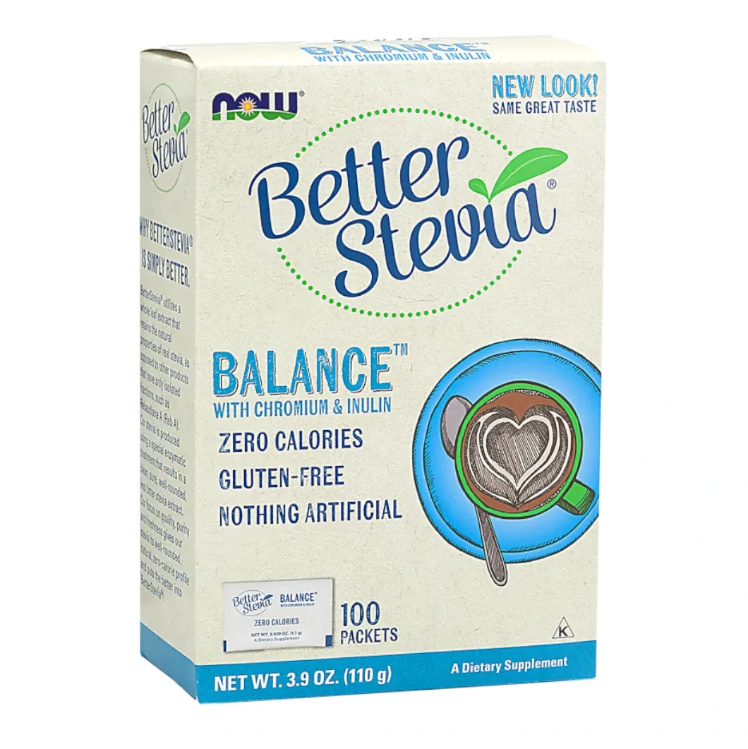 BETTER STEVIA® BALANCE™ EDULCORANTE (CON CROMO E INULINA) - 100 sobres