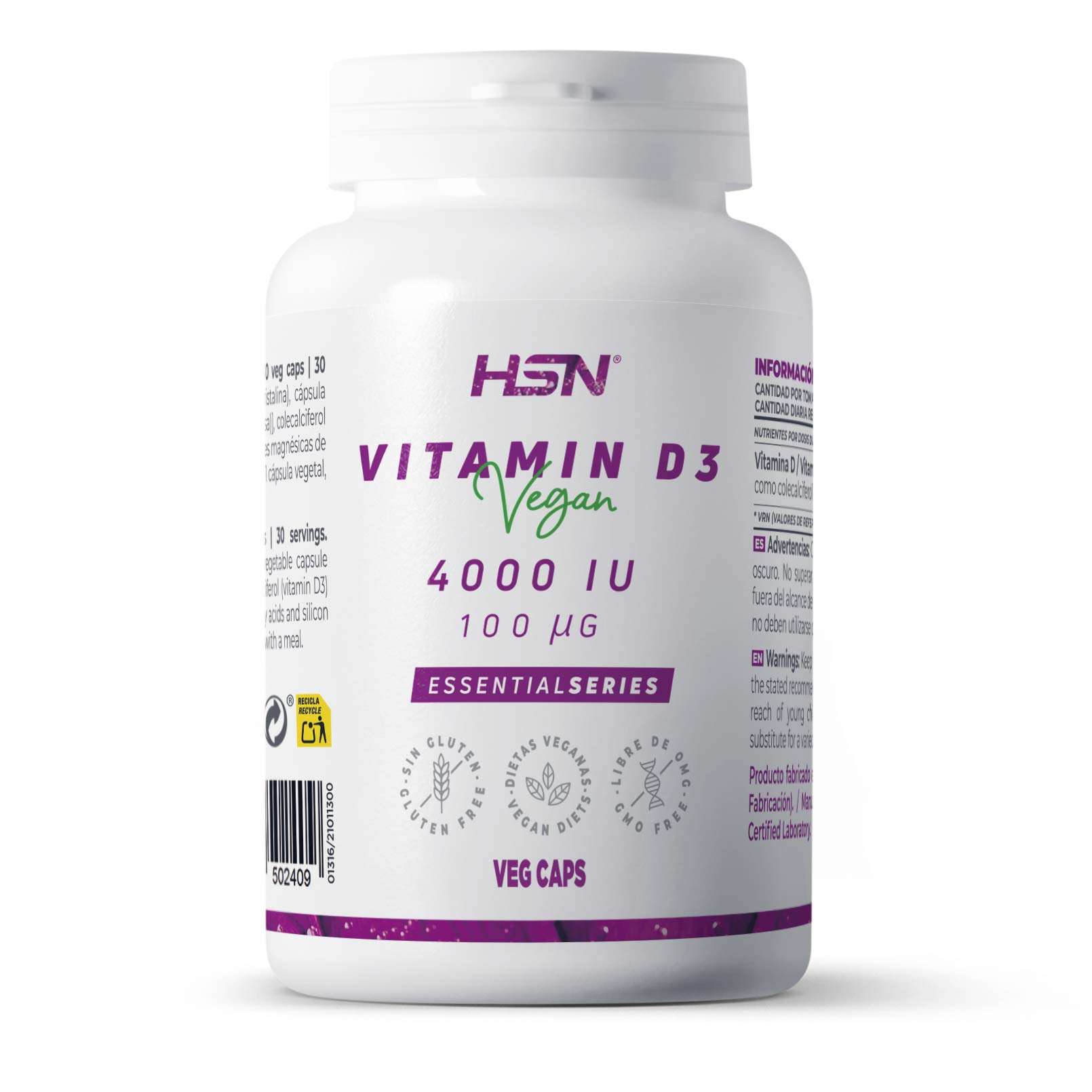 VITAMINA D3 VEGANA 4000UI