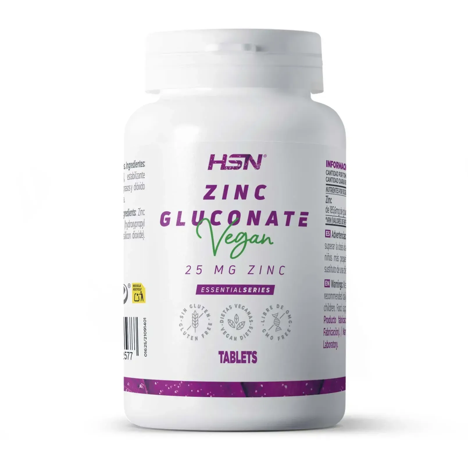 GLUCONATO DE ZINCO (25mg ZINCO)