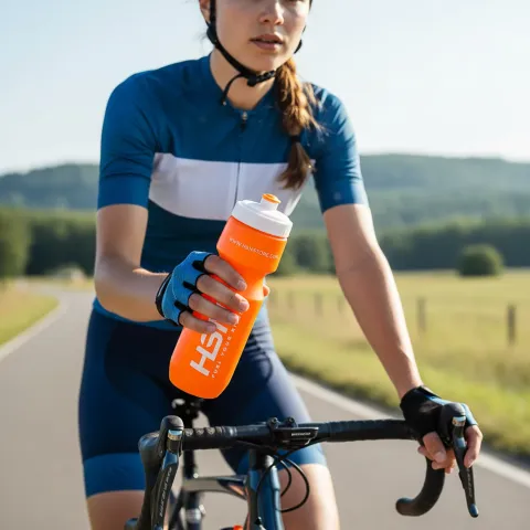 HSN Tanica Da Ciclismo 700 Ml 'Fuel Your Ride' - Arancione, Plastica Riciclabile Senza BPA, Tappo Antigoccia, Leggera E Inodore - 3