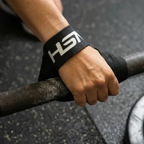 CORREAS DE AGARRE DE CUERO HSN NEGRAS (2 UNIDADES)